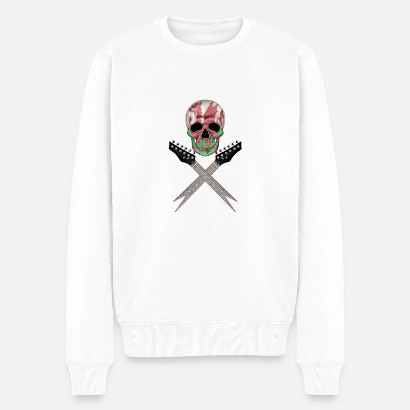 Pays de Galles Roches 001 - Pull Premium bio Homme - blanc