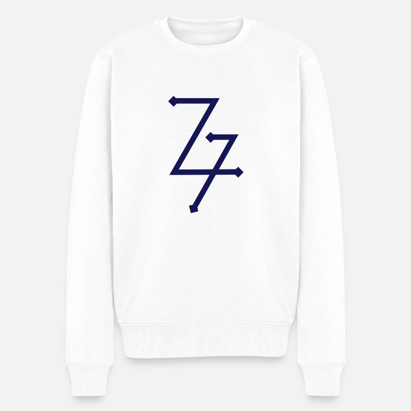 Alchemie Blei (1) - Männer Premium Bio Pullover - Weiß