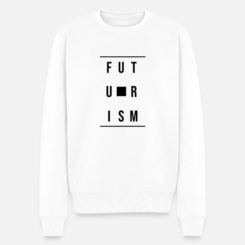 futurisme - Pull Premium bio Homme - blanc