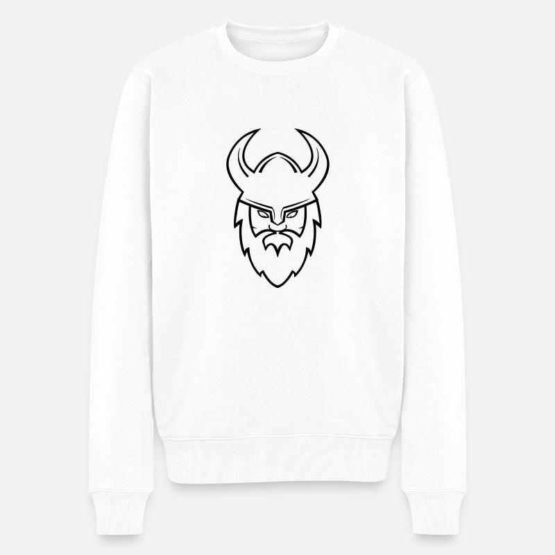 wikinger_001 - Pull Premium bio Homme - blanc