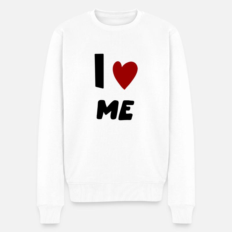 I ❤️ ME - Pull Premium bio Homme - blanc