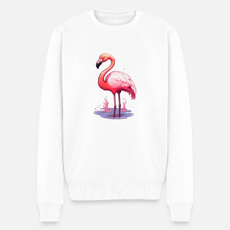 Flamant - Pull Premium bio Homme - blanc