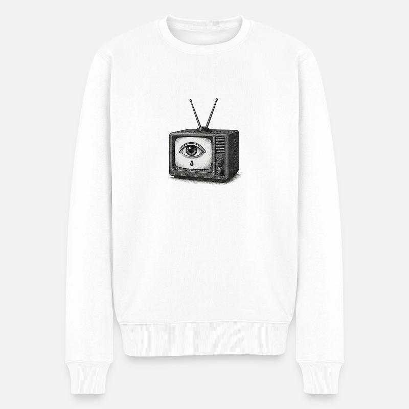 Der kathodische Riss - Männer Premium Bio Pullover - Weiß