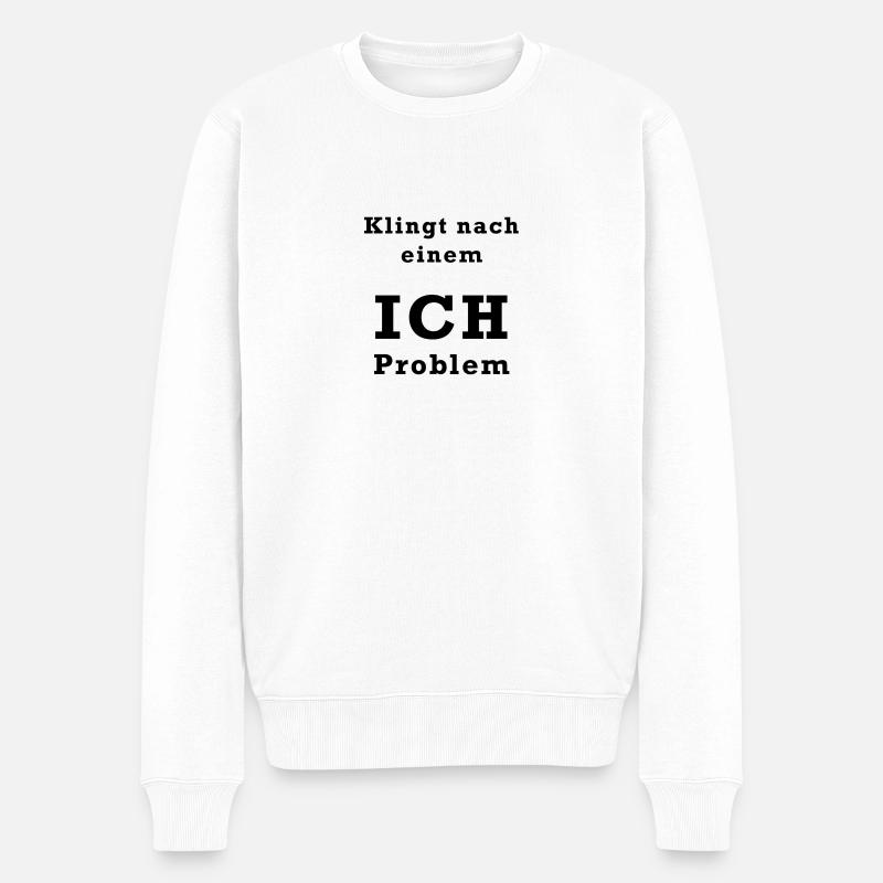 Ich Problem - Männer Premium Bio Pullover - Weiß