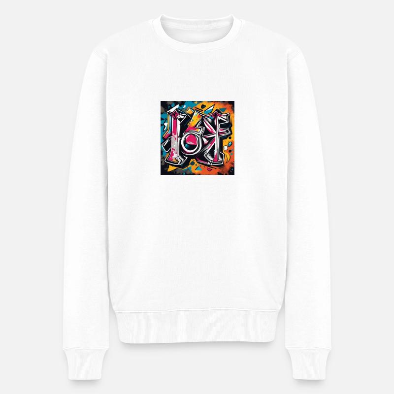 urban street 2 - Männer Premium Bio Pullover - Weiß