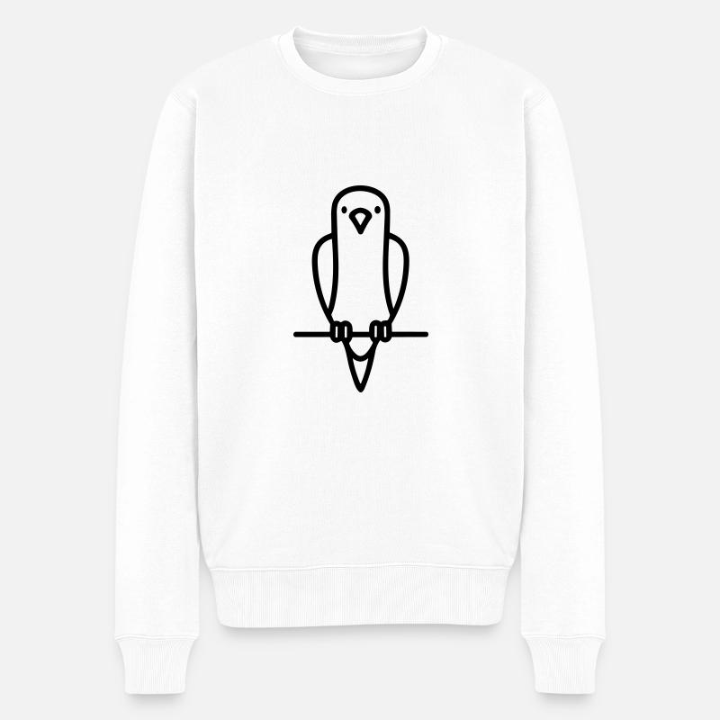 perroquet - Pull Premium bio Homme - blanc