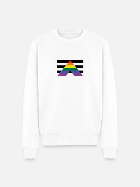 LGBT Straight Ally - Men's Premium Organic Jumper - white
