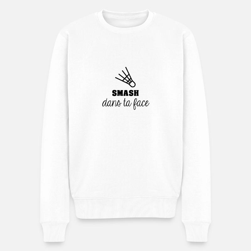 Smash dans ta face - Pull Premium bio Homme - blanc