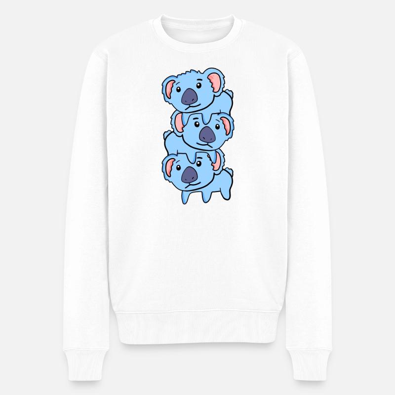 Koalas mignons - Pull Premium bio Homme - blanc