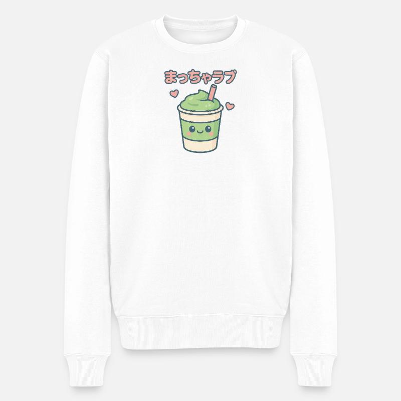 Matcha Love Kawaii Drinking Mug - Pull Premium bio Homme - blanc