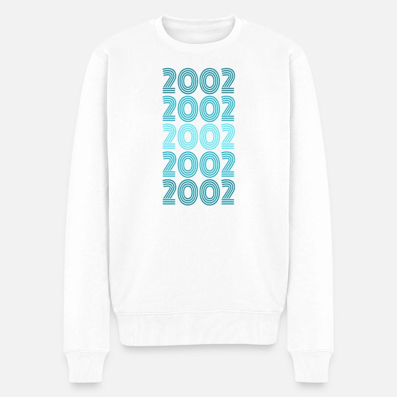 Single Jahrgang - Männer Premium Bio Pullover - Weiß