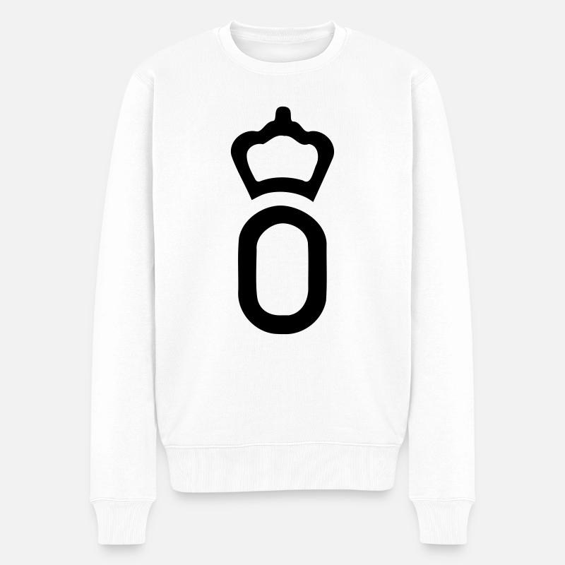 Oldenburger - Männer Premium Bio Pullover - Weiß