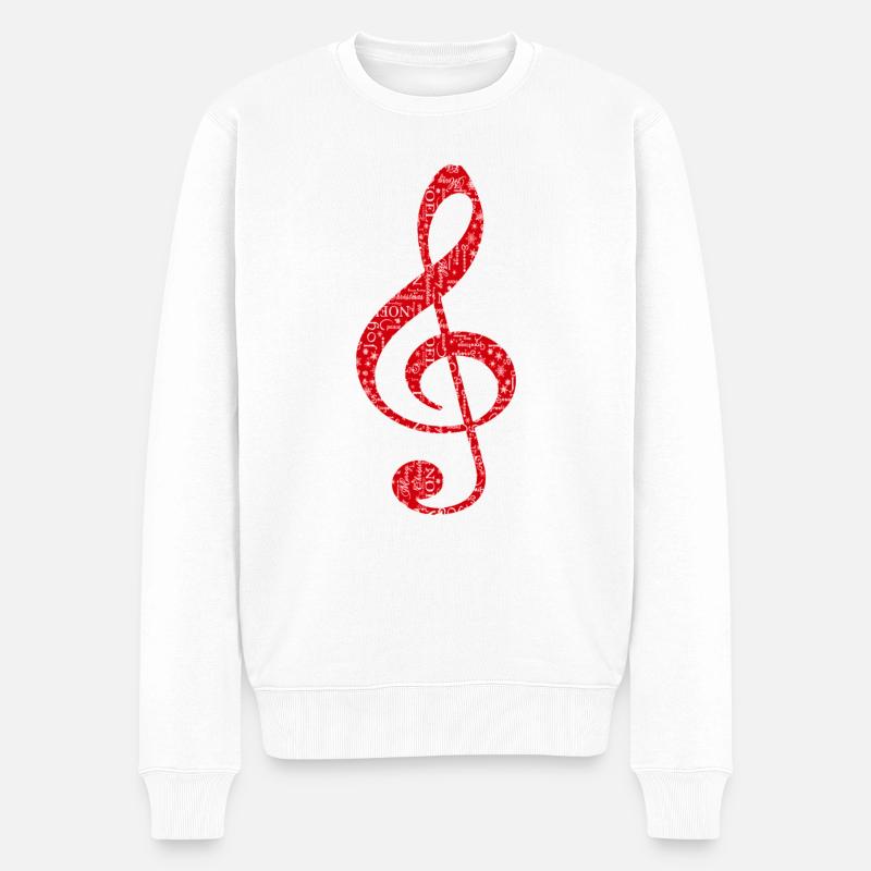 Joyeux Noël en Musique - Pull Premium bio Homme - blanc