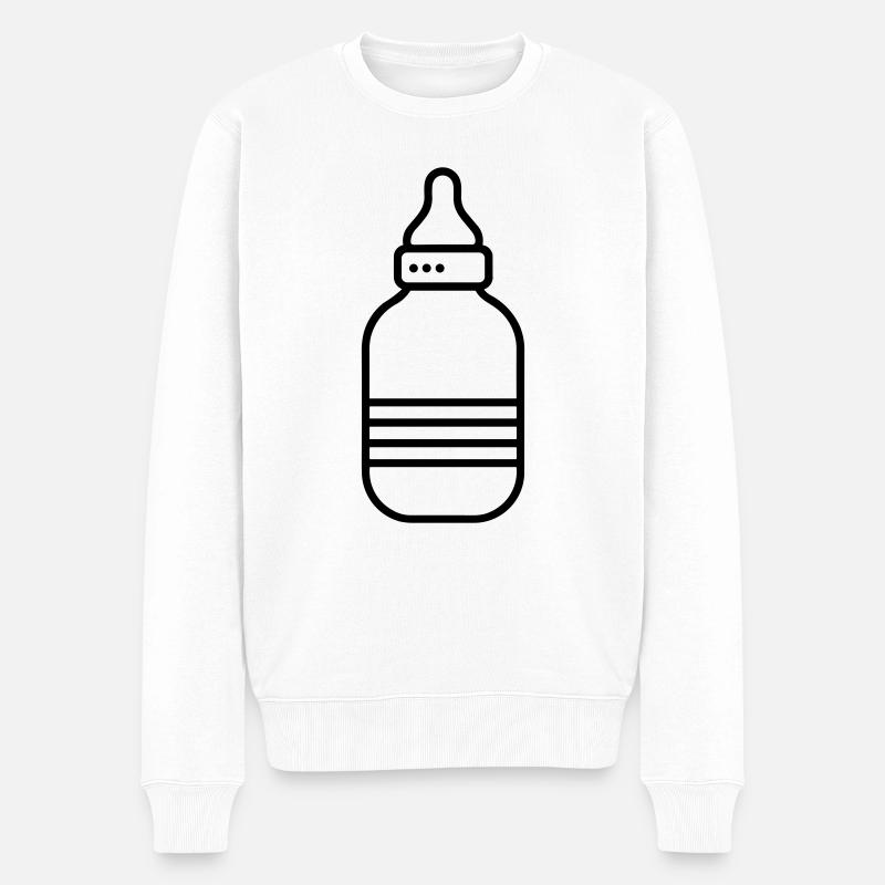 biberon - Pull Premium bio Homme - blanc