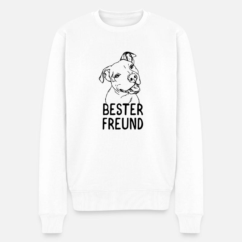 Meilleur ami (de l'homme) - Pull Premium bio Homme - blanc