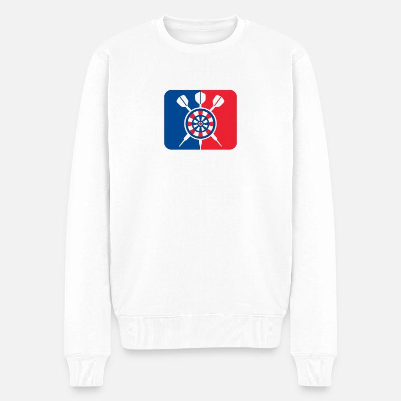Dart Logo 2025 - Männer Premium Bio Pullover - Weiß