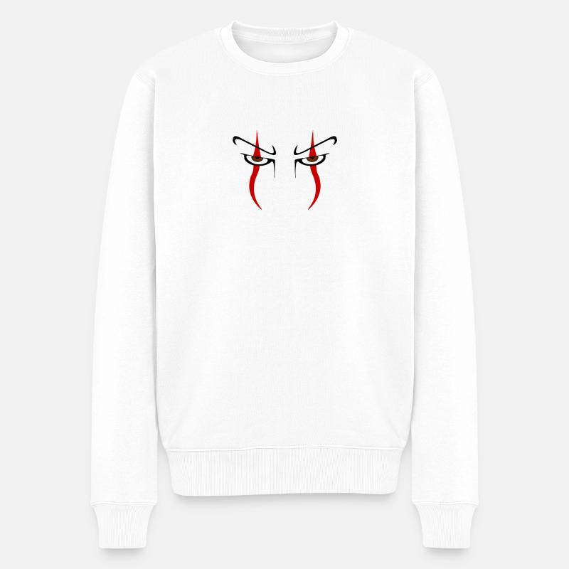 It, Italien - Männer Premium Bio Pullover - Weiß