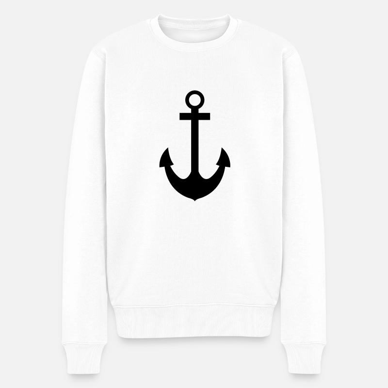 anchor - Pull Premium bio Homme - blanc