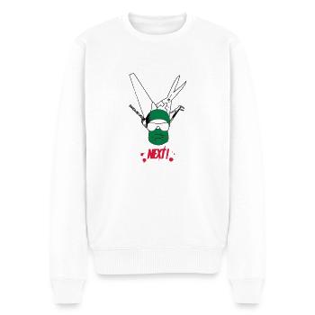 Surgeon - Men's Premium Organic Jumper - white - Front - Thijin (182cm)