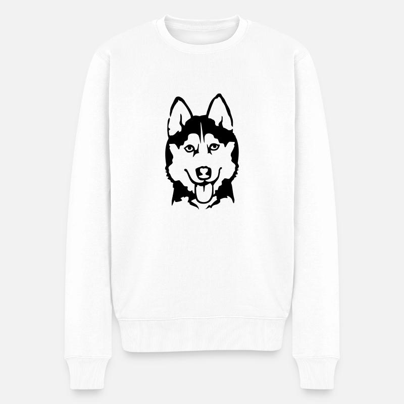Husky - Pull Premium bio Homme - blanc