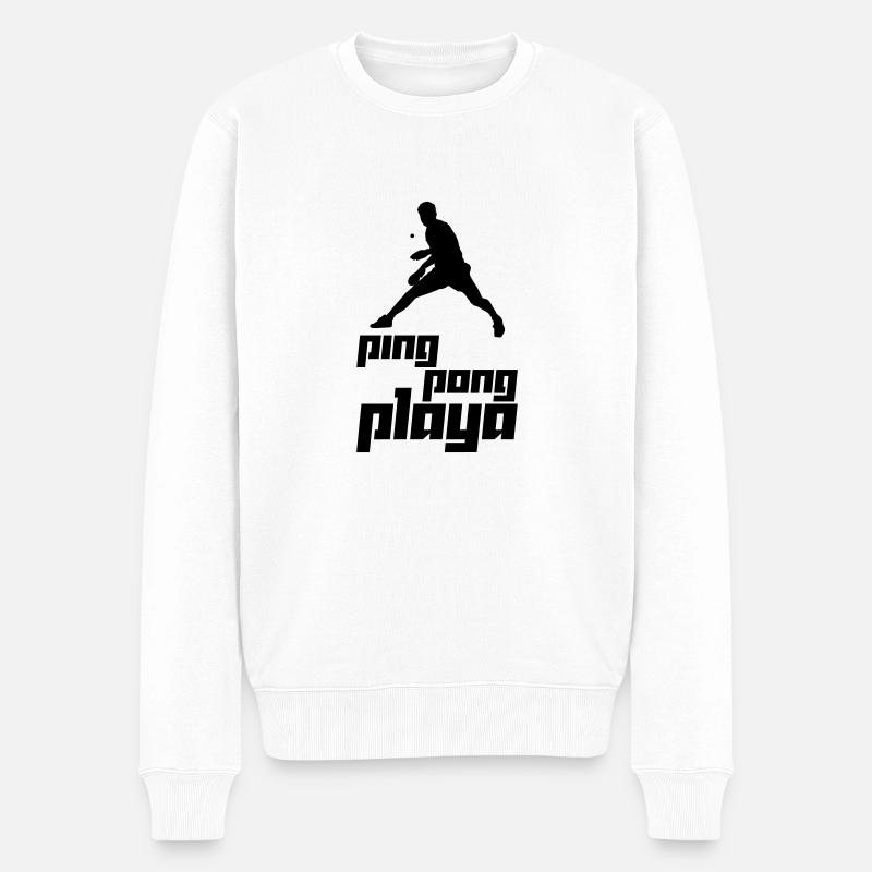 Ping Pong Playa (Vector) - Pull Premium bio Homme - blanc