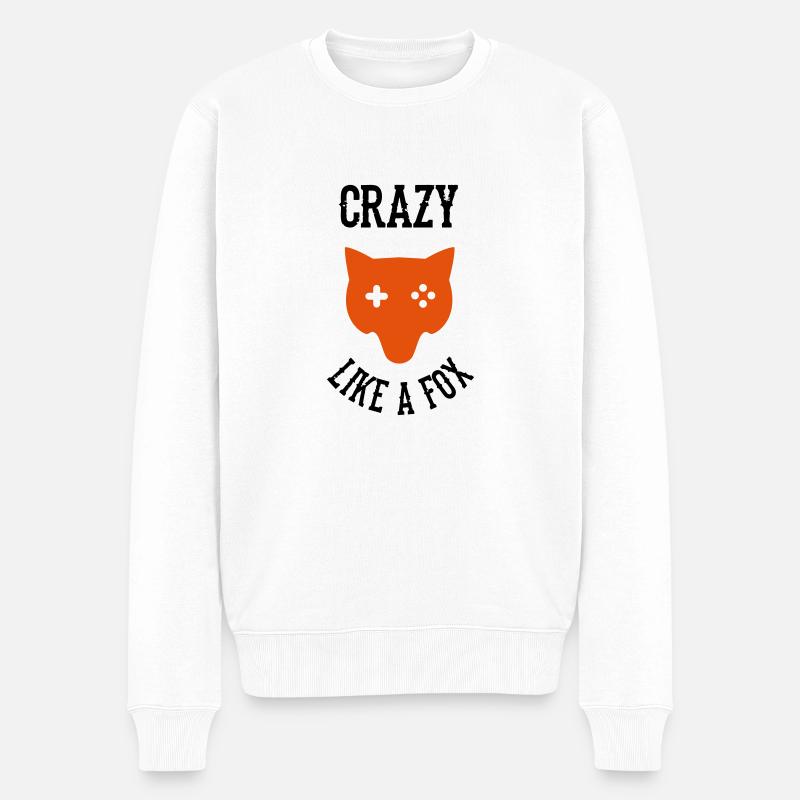 Crazy Like a FOX - Pull Premium bio Homme - blanc