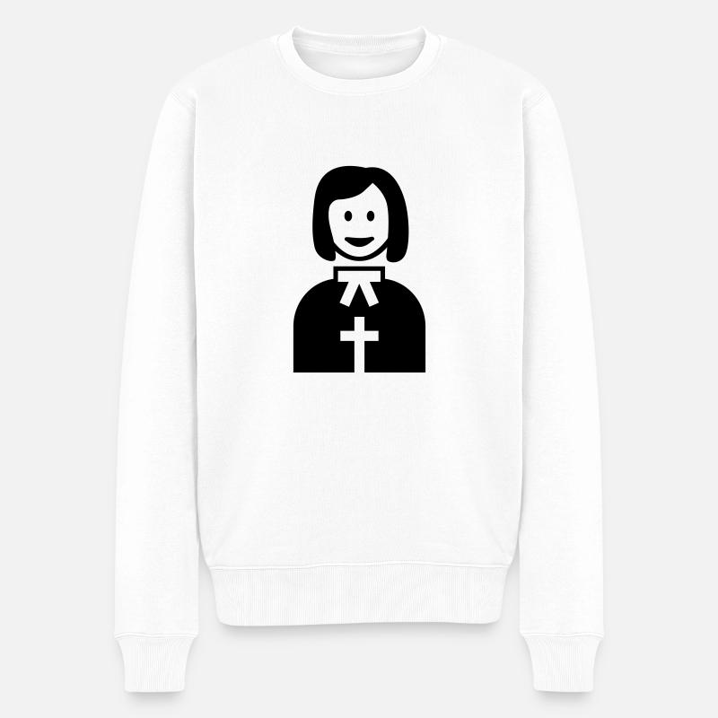 Pasteure - Pull Premium bio Homme - blanc