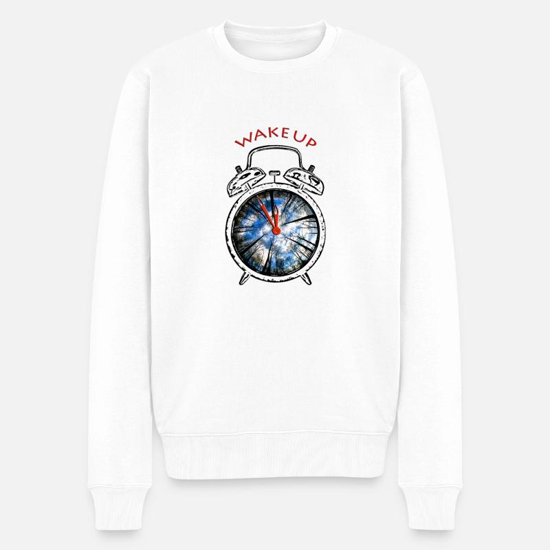 Protection du climat, conservation de la nature, changement climatique - Pull Premium bio Homme - blanc