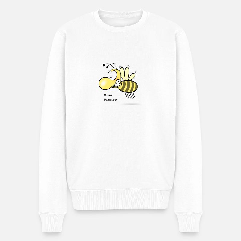 Emse Bremse - Männer Premium Bio Pullover - Weiß