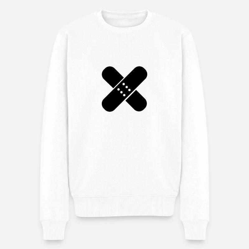 Pad - Männer Premium Bio Pullover - Weiß