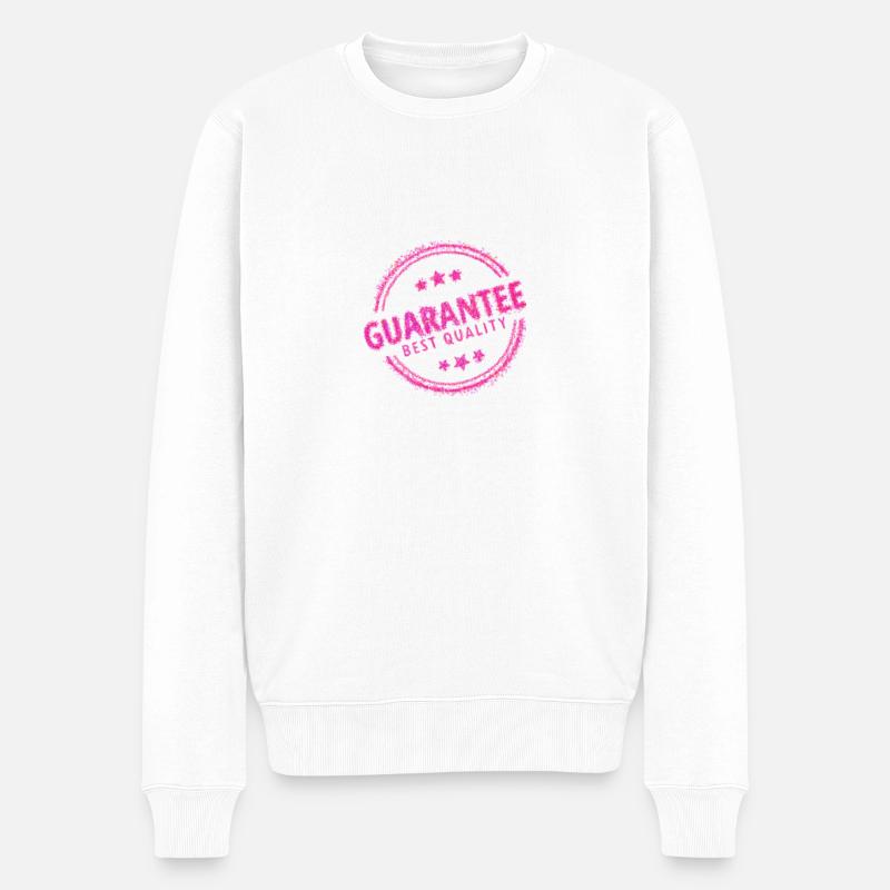 Qualitäts-Statement-T-Shirt - Männer Premium Bio Pullover - Weiß