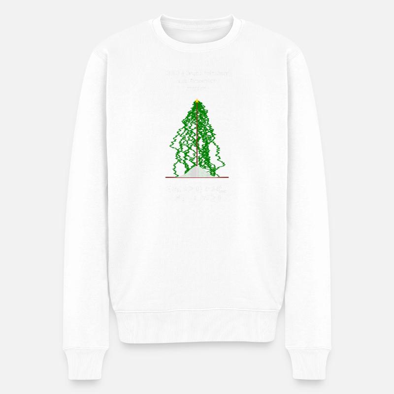 Brownsche Weihnachten - Männer Premium Bio Pullover - Weiß
