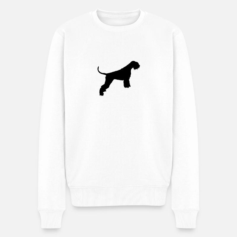 Riesenschnauzer Black - Männer Premium Bio Pullover - Weiß