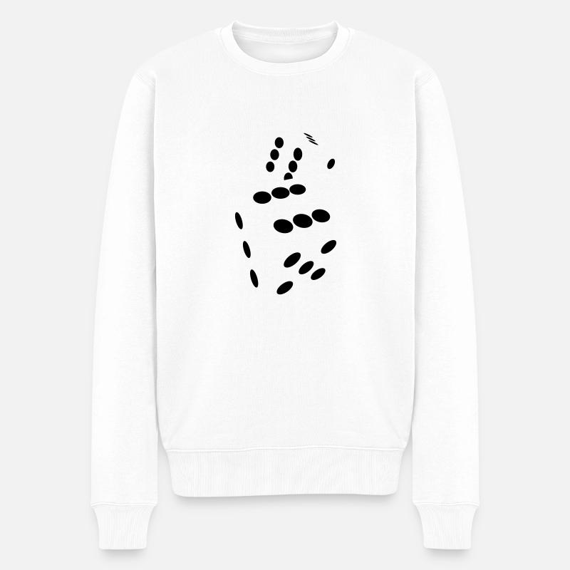 würfel - Männer Premium Bio Pullover - Weiß