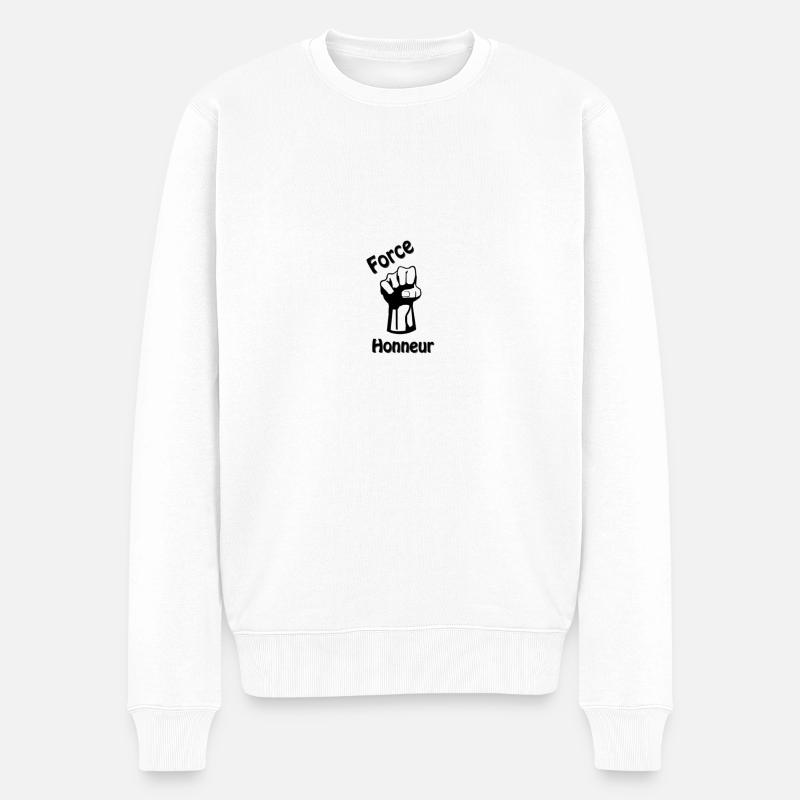 Force et Honneur - Pull Premium bio Homme - blanc