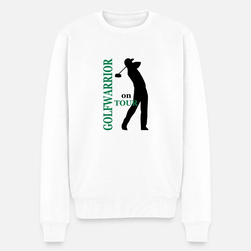 golf - Männer Premium Bio Pullover - Weiß