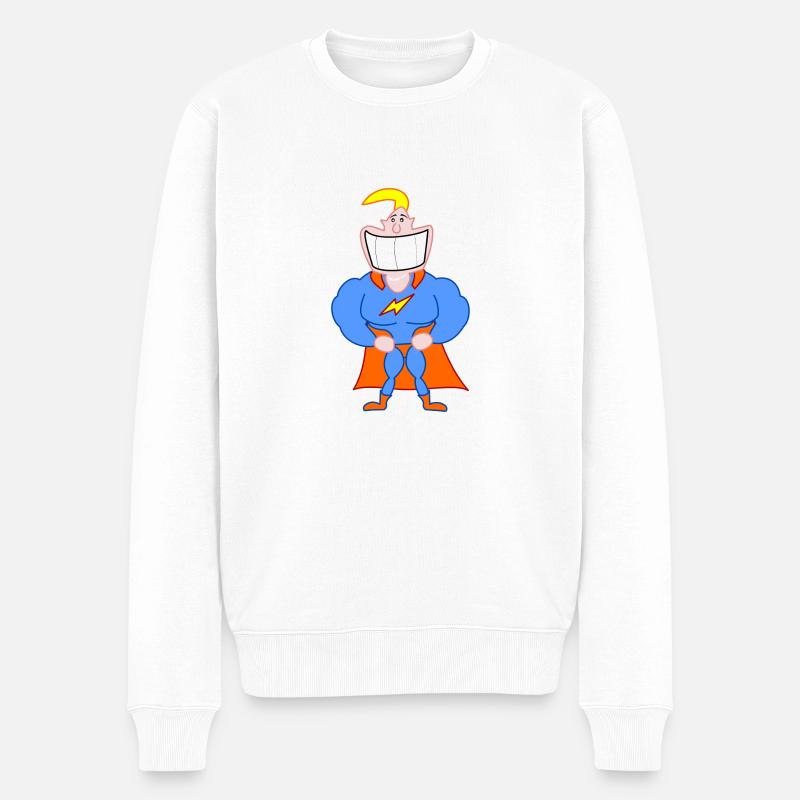 Super-héros 2 - Pull Premium bio Homme - blanc