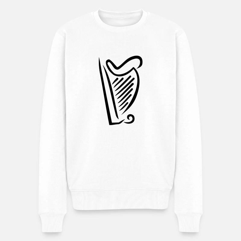 Harpe - Pull Premium bio Homme - blanc