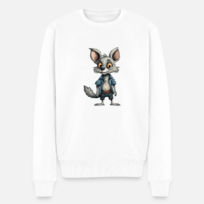 Brak den Streum - Männer Premium Bio Pullover - Weiß