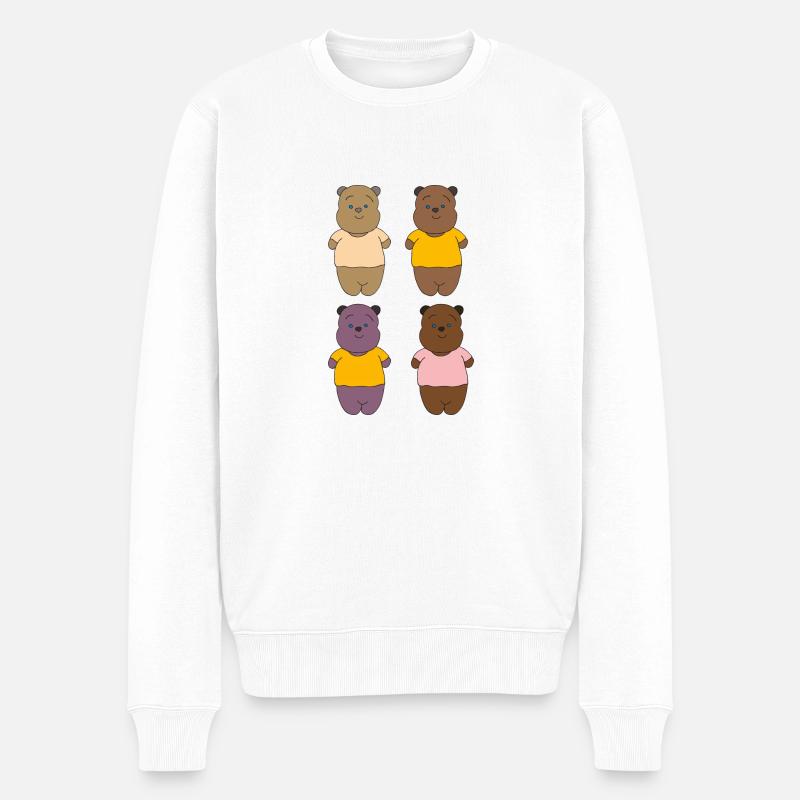 Bande des quatre ours - Pull Premium bio Homme - blanc