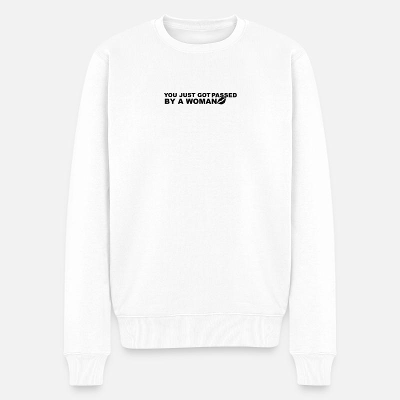 Auto-Aufkleber - Männer Premium Bio Pullover - Weiß