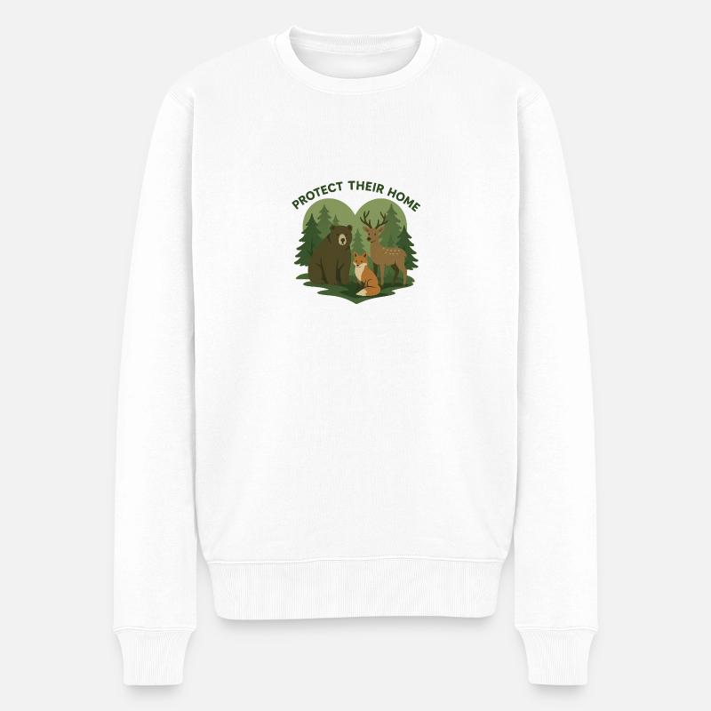 Protéger leur maison - Pull Premium bio Homme - blanc