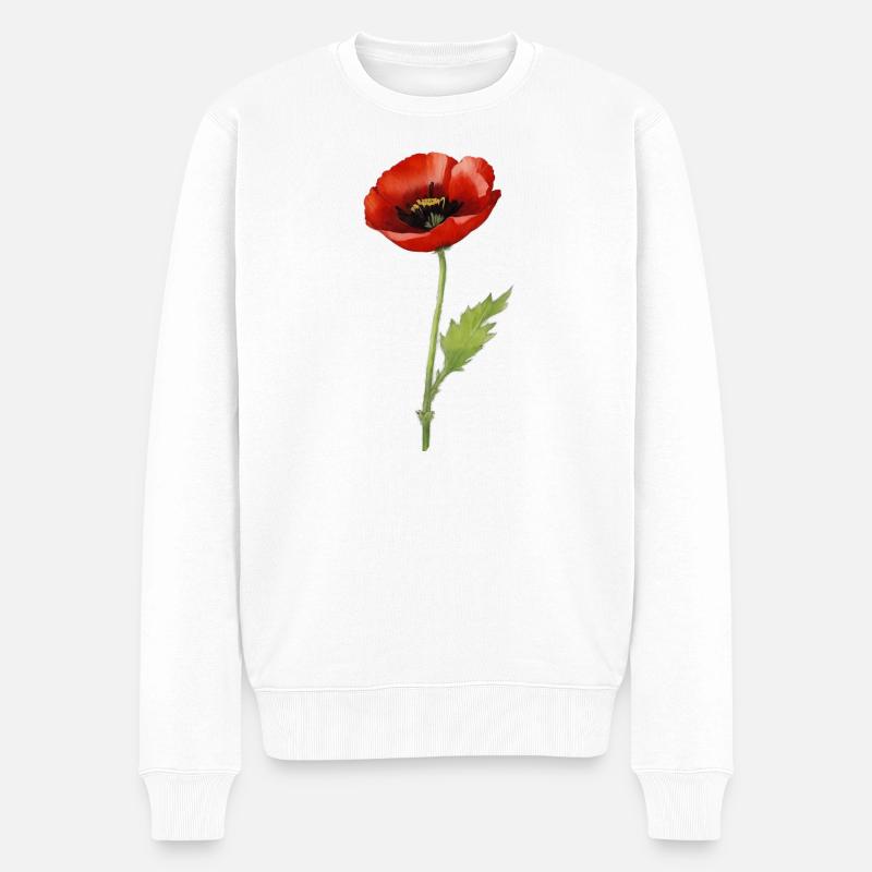 Papaver - Pull Premium bio Homme - blanc