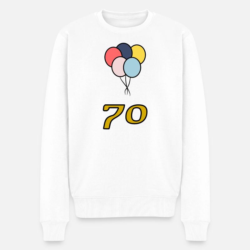 70 - Pull Premium bio Homme - blanc