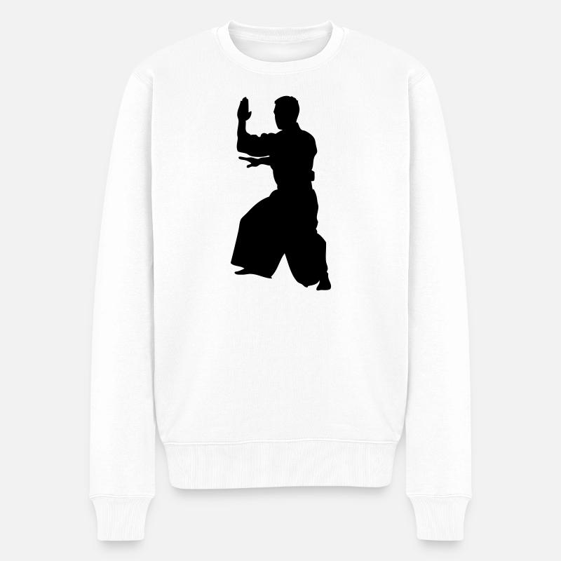 Aikido  - Pull Premium bio Homme - blanc