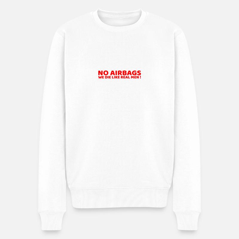 Airbags - Männer Premium Bio Pullover - Weiß