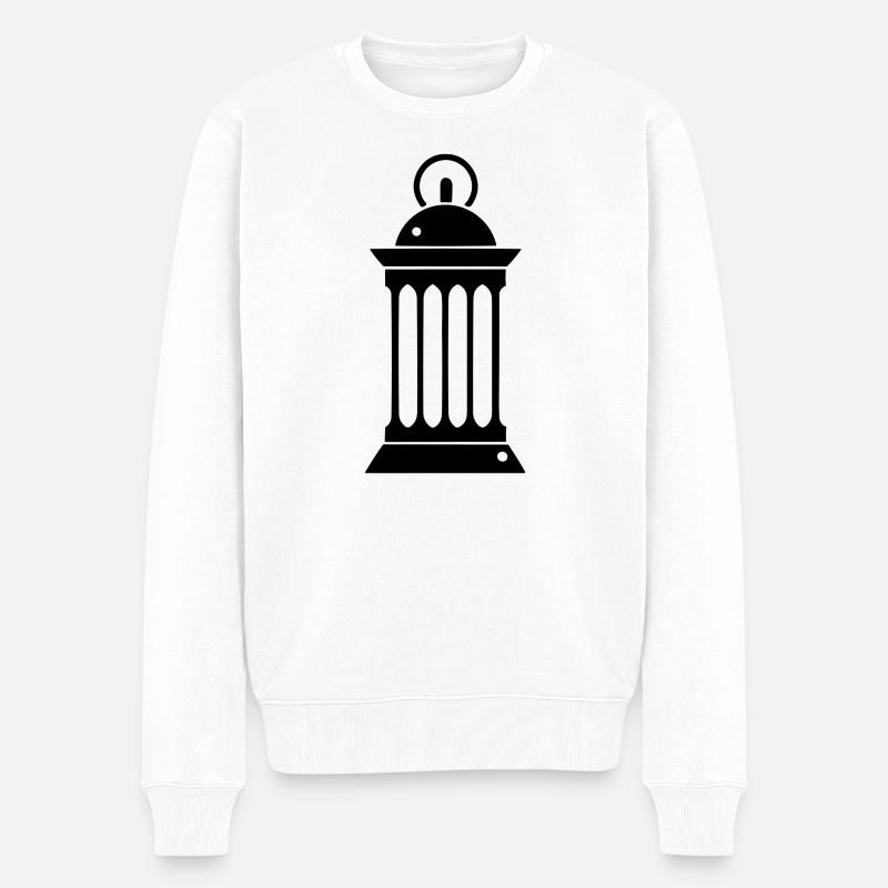 lanterne - Pull Premium bio Homme - blanc