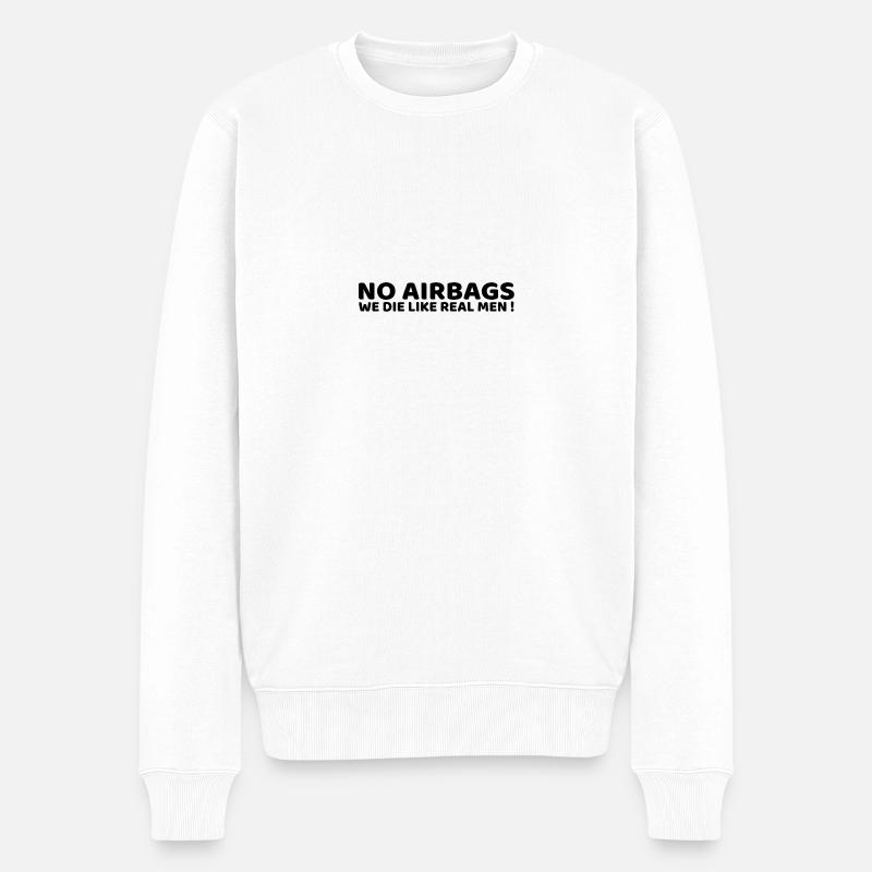Airbags - Männer Premium Bio Pullover - Weiß