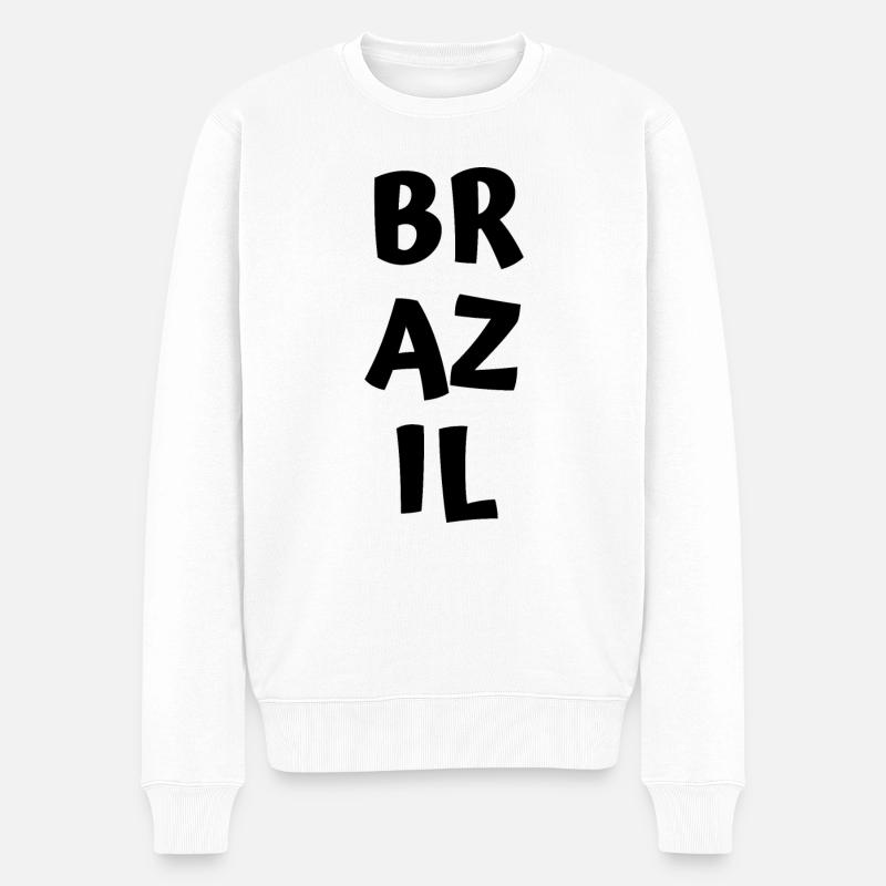 Brésil - Pull Premium bio Homme - blanc