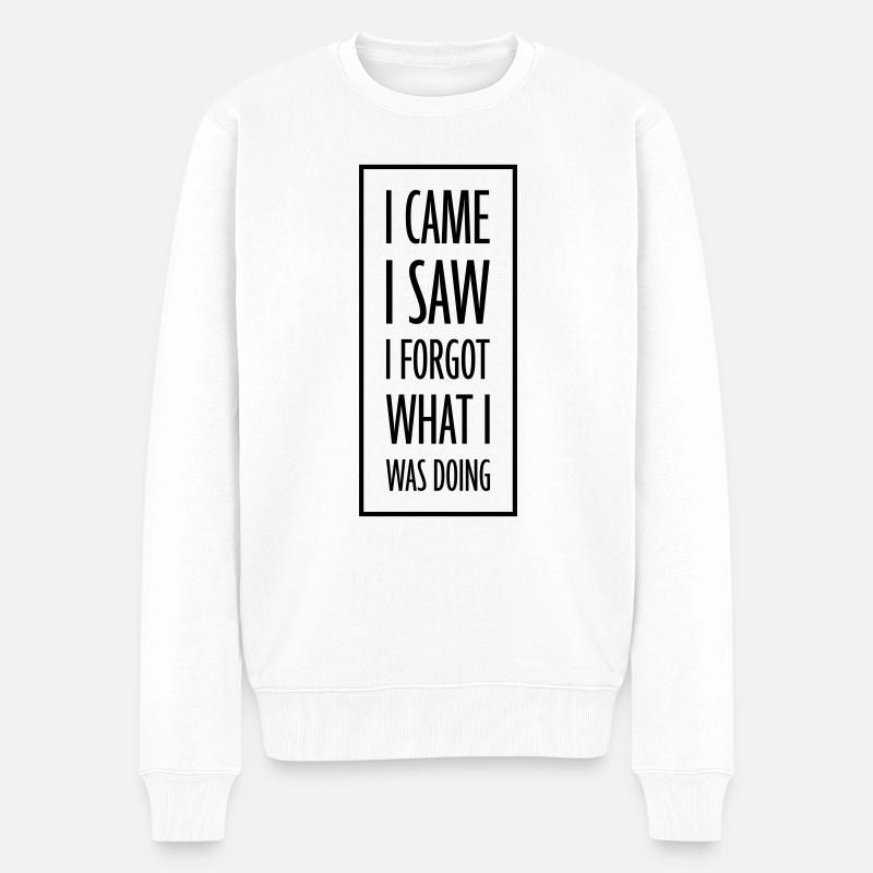Je suis venu voir oublier - Pull Premium bio Homme - blanc